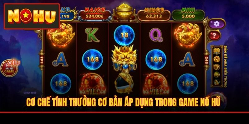 Cơ chế tính thưởng cơ bản áp dụng trong game Nổ Hũ